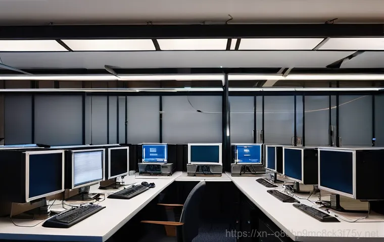 혜화동 네트워크구축 설정 및 세팅오류해결 - **Image Prompt 1: The Magic of Organized LAN Cables in a Modern Office**
    "A wide shot of a brigh...