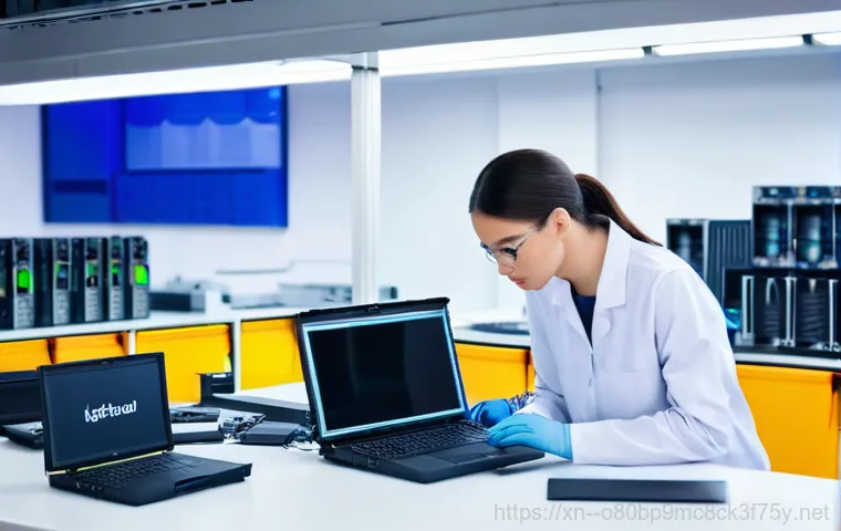 천호동 나스 nas 설정및수리 - A determined adult, male or female, looking intently at a screen displaying a NAS management interfa...