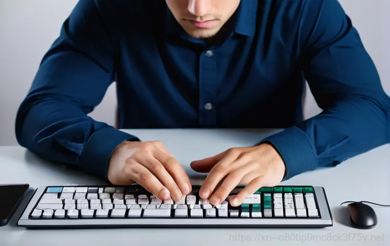 과해동 SYSTEM_LICENSE_VIOLATION - **Prompt 1: Initial Blue Screen Shock**
    A young adult, approximately 25-35 years old, sits in a ...