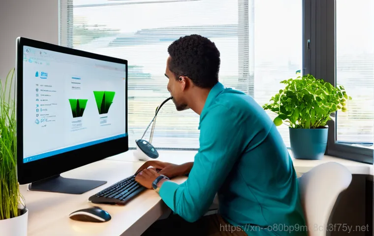 신내동 블루스크린 - **Image Prompt: The Diagnostic Approach**
    A competent computer technician, appearing professiona...