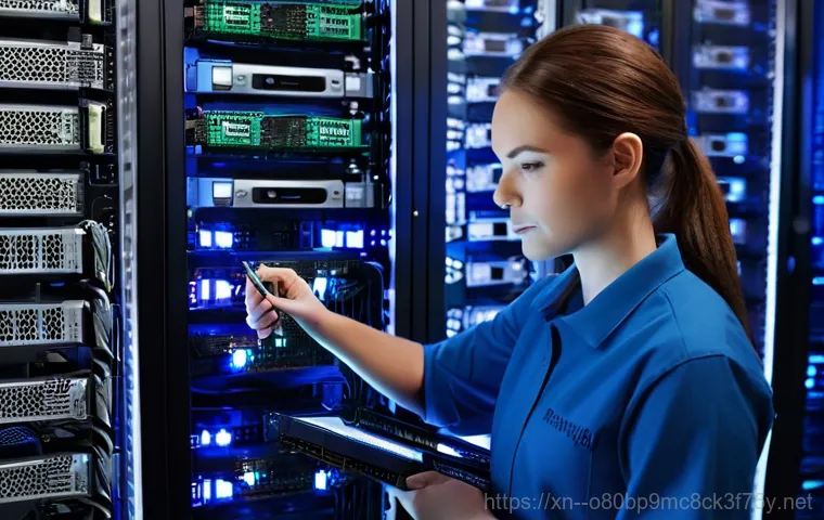 자작동 파일서버출장방문수리점 - **Image Prompt: Urgent File Server Failure in a Modern Office**
    A wide shot of a contemporary, o...