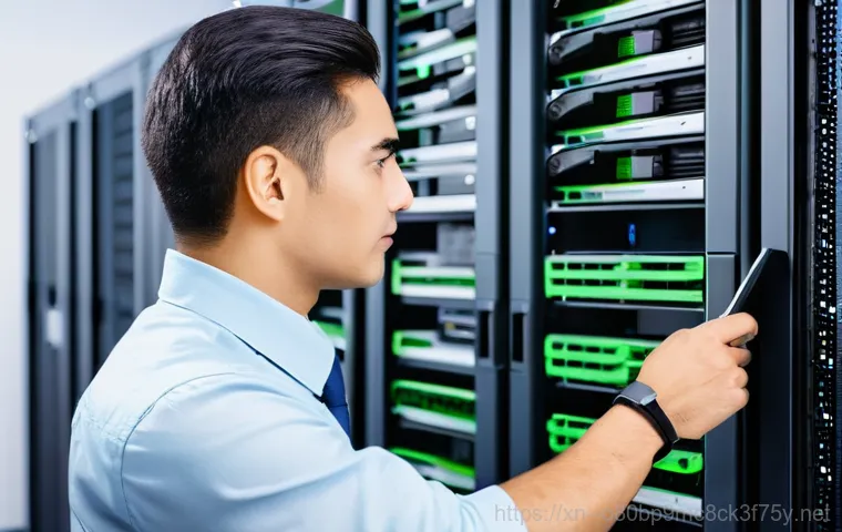 자작동 파일서버출장방문수리점 - **Image Prompt: Expert On-Site Data Recovery Service**
    A close-up, dynamic shot of a skilled IT ...