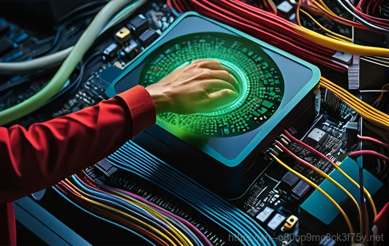 상암동 STATUS_FILE_WRITE_FAILURE - **Prompt 2: Hardware Failure and the Lifeline of Backup**
    "A close-up shot of a broken or severe...