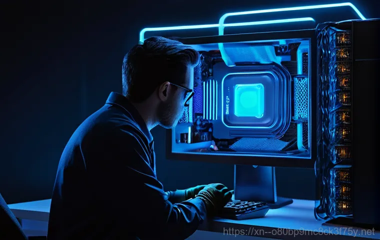 중대동 STATUS_KERNEL_THREAD_INTERRUPTED - **Prompt 2: Inside the Machine: Interrupted Kernel Threads**
    "A highly detailed, microscopic vie...