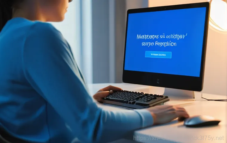 서린동 SYSTEM_SERVICE_EXCEPTION - Image Prompt 1: The Unexpected Blue Screen**