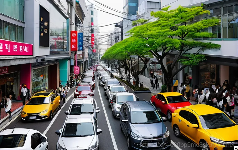 부암동 STATUS_FLOAT_OVERFLOW - A serene and tranquil alleyway in Buam-dong, Seoul, depicted during a peaceful late afternoon. Sunli...
