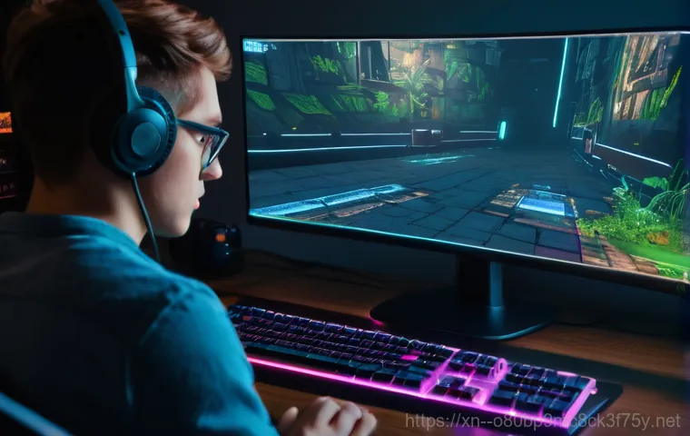 아동동 DRIVER_CAUSED_SYSTEM_CRASH - A person, gender-neutral and casually dressed, stares at a computer monitor displaying a prominent b...
