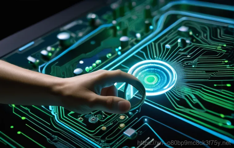 지곡동 STATUS_RESOURCE_NOT_OWNED - A close-up, detailed shot of the interior of an open desktop computer case. A person, wearing a long...