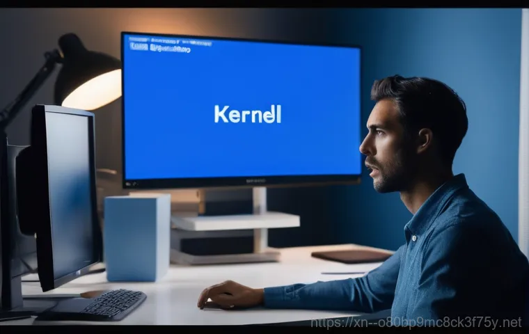 천연동 STATUS_KERNEL_MEMORY_LEAK - A detailed, high-tech illustration depicting a glowing, abstract representation of a computer's "ker...