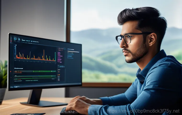 천연동 STATUS_KERNEL_MEMORY_LEAK - A person, looking frustrated, sits in front of a computer monitor displaying a classic blue screen o...