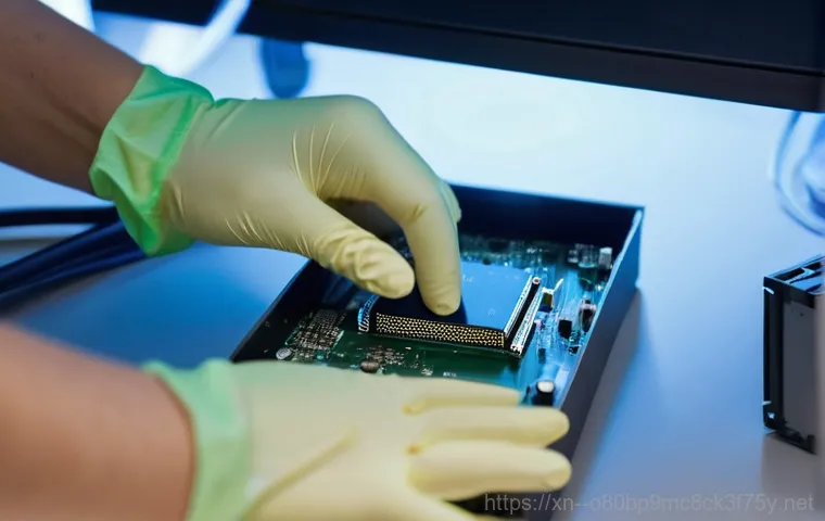 청구동 워크스테이션출장방문수리점 - **Prompt:** A highly skilled, diverse male technician, wearing a clean, dark-colored polo shirt and ...