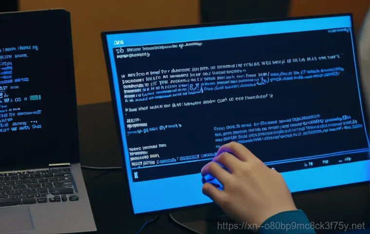 산황동 부팅불가 - **Frustrated User with Dead PC:** A person (gender-neutral, dressed in casual clothing) kneels besid...
