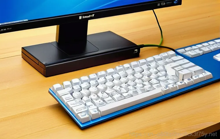 송내동 윈도우7 windows7 재설치 포맷  초기화 - **Crucial Data Backup Process:**
    A close-up shot focusing on a person's hands diligently connect...