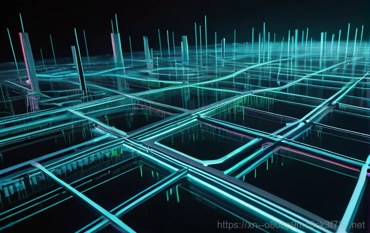 기흥동 STATUS_FLOAT_OVERFLOW - **Prompt:** A visually stunning, futuristic data center bathed in cool, sterile light. Rows upon row...
