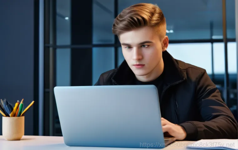연성동 all boot options are tried - **Prompt 1: User encountering the error message**
    "A young adult, looking perplexed and slightly...
