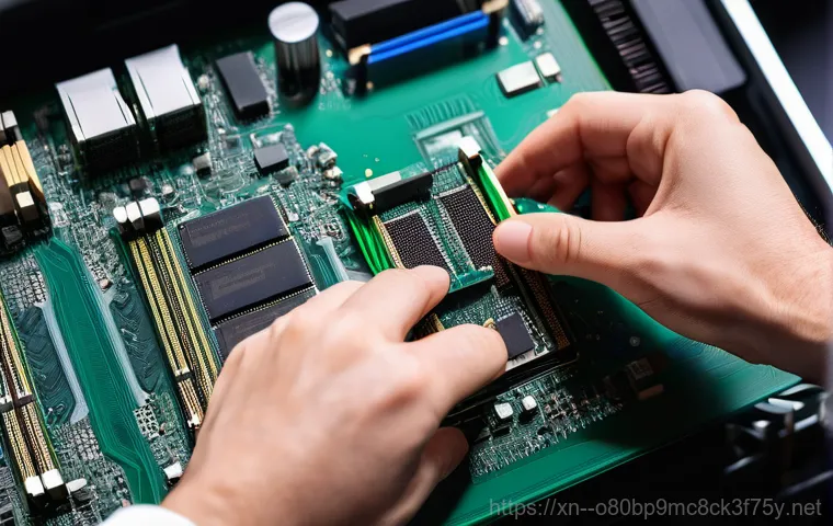 강하면 RAM조립 및 교체수리 - **Prompt 1: Frustration with a Slow Computer**
    A young adult, male or female, sits at a desk in ...