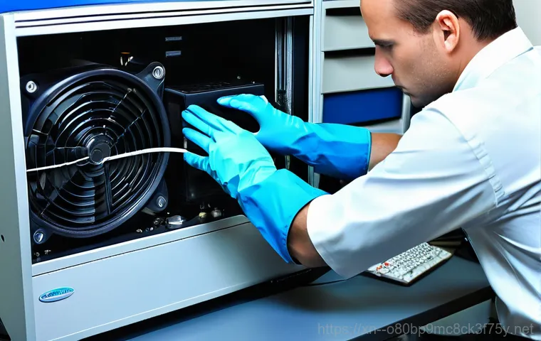 금창동 워크스테이션출장방문수리점 - **Image Prompt:** A male workstation repair technician, 30s to 40s, in a clean, branded work uniform...