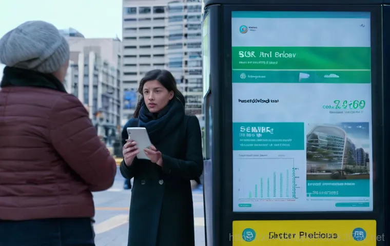연천군 STATUS_DEVICE_OFFLINE - **Prompt:** A futuristic, bustling city intersection at dusk. Large, translucent digital billboards ...