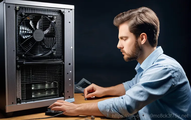 마두동 HARDWARE_FAILURE - **Prompt:** A person in their late 20s to early 30s, wearing casual attire, sits at a desk, looking ...