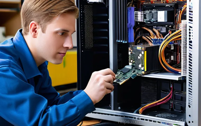 양상동 VGA조립 및 교체수리 - **Prompt 2: The Core of a High-Performance PC - Emphasized Graphics Card**
    An intricately detail...