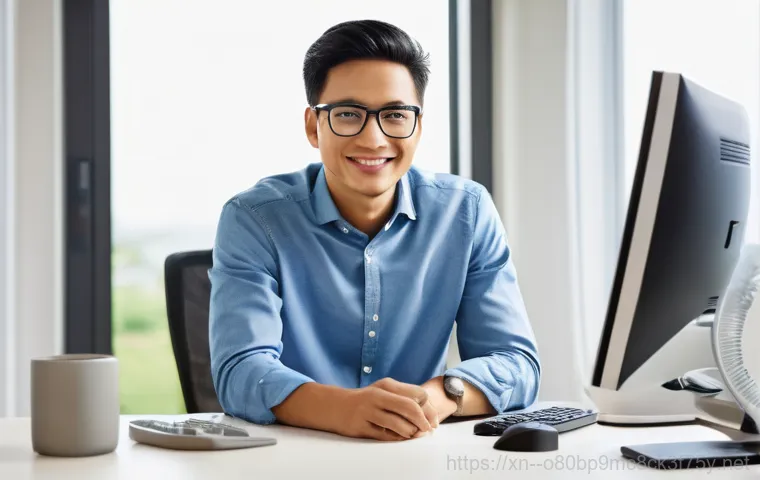 영화동 STATUS_KERNEL_APC_PENDING - A focused individual, wearing a comfortable t-shirt and jeans, is actively troubleshooting a desktop...