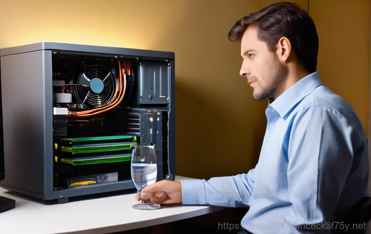 사근동 조립컴퓨터 pc 출장판매설치 - **Prompt 2: Seamless Data Migration and Ready-to-Use New PC**
    Inside a cozy home office, a male ...
