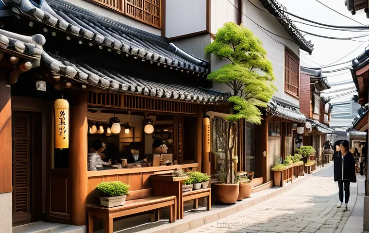익선동 STATUS_IO_TIMEOUT - Prompt 1: Ikseondong's Trendy Hanok Cafe Scene**