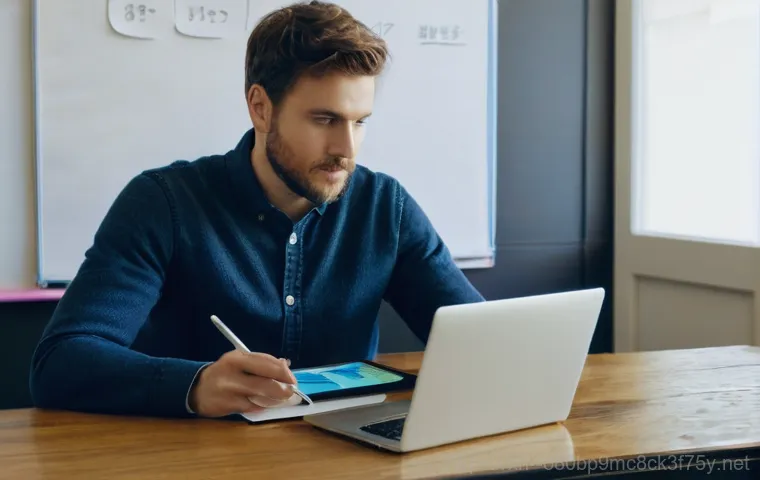 청운면 STATUS_SECURITY_POLICY_VIOLATION - **Prompt 1: The Puzzled User and the Error Screen**
    "A diverse young adult, perhaps in their ear...