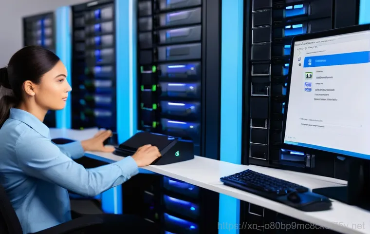 중리동 centos재설치 포맷  초기화 - A person, appearing stressed and anxious, sits in front of a computer monitor displaying a "disk for...