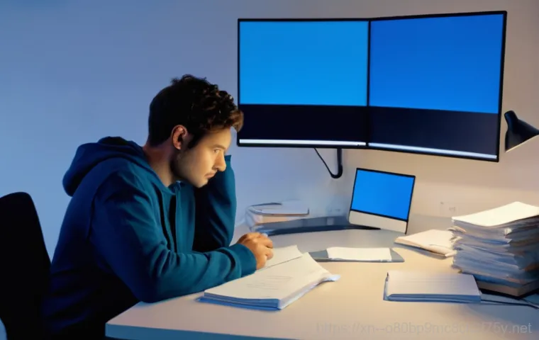 청파동 REGISTRY_ERROR - Prompt 1: The Sudden Blue Screen and Confusion**
