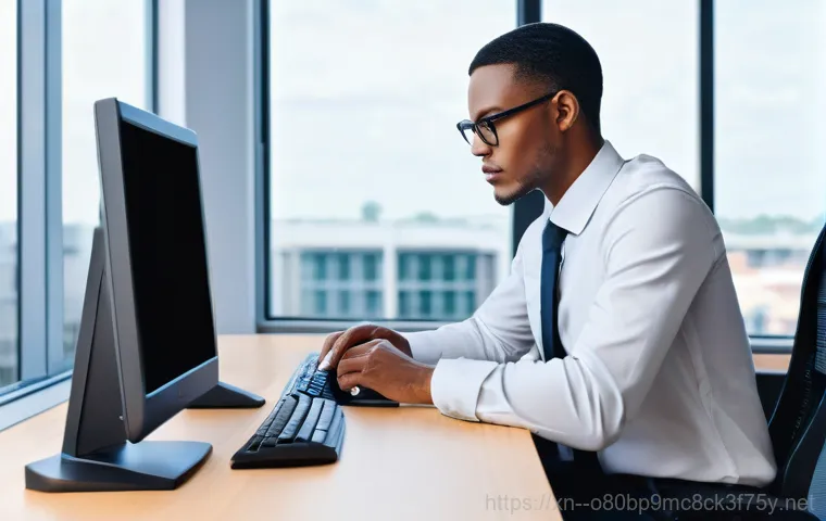 강화읍 STATUS_MEMORY_ACCESS_DENIED - **Image Prompt 2: The Digital Doctor**
    A focused individual, possibly a computer technician or a...