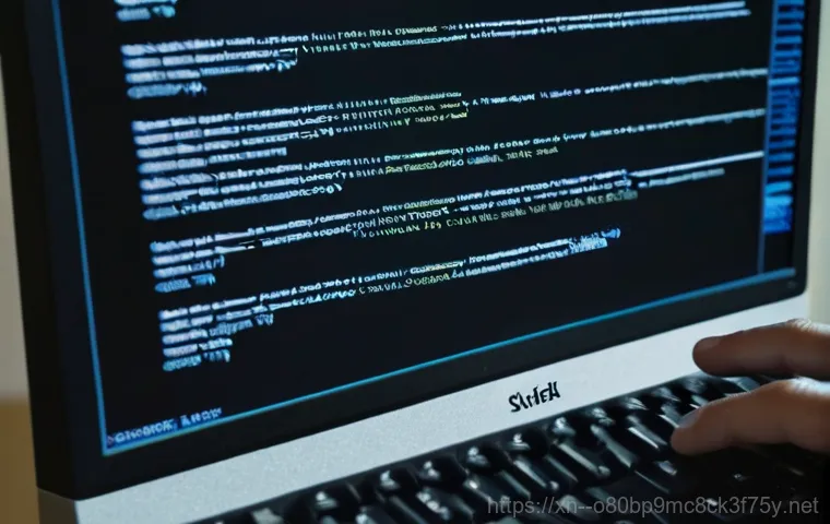 태평로 UNMOUNTABLE_BOOT_VOLUME - A close-up, highly detailed shot from inside an open computer tower. A careful hand, with a visible ...