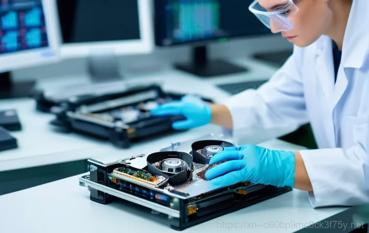 중산동 파일서버출장방문수리점 - On-site Server Repair in a Modern Office**
    A professional male computer technician in his early ...