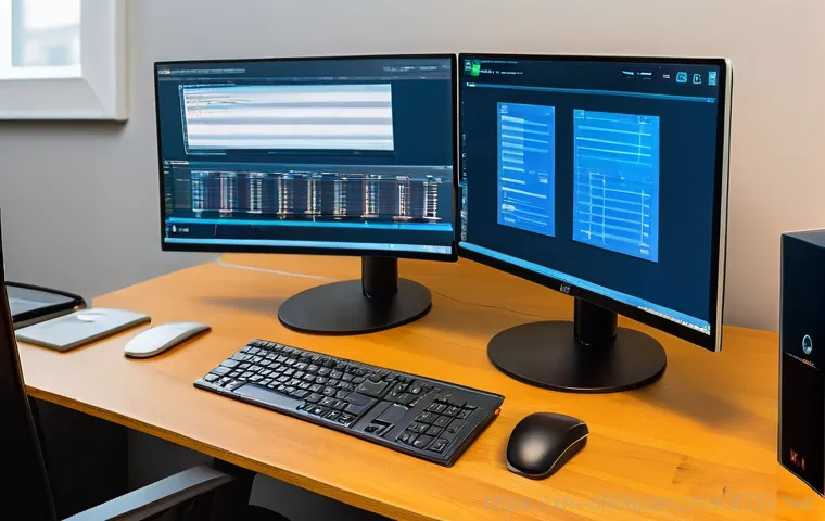 마두동 STATUS_KERNEL_MODULE_CORRUPTION - **Prompt:** A focused individual, wearing casual attire, is actively troubleshooting a computer. One...