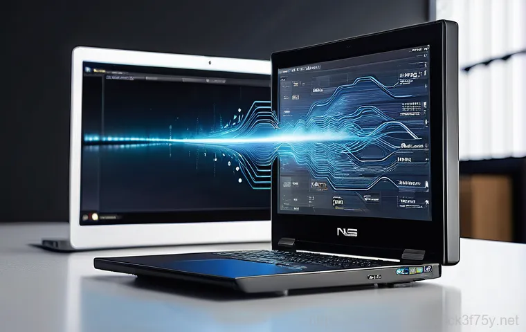 양화동 나스 nas 설정및수리 - **Prompt:** An abstract yet clear depiction of a NAS functioning as a "digital vault" for data secur...