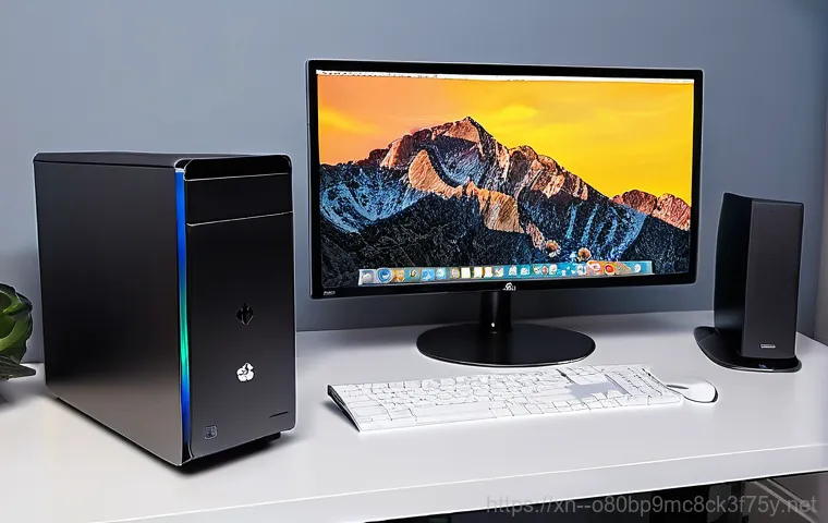 김포동 조립컴퓨터 pc 출장판매설치 - **Prompt 2: Personalized PC Component Consultation**
    In a cozy home setting, a friendly and know...