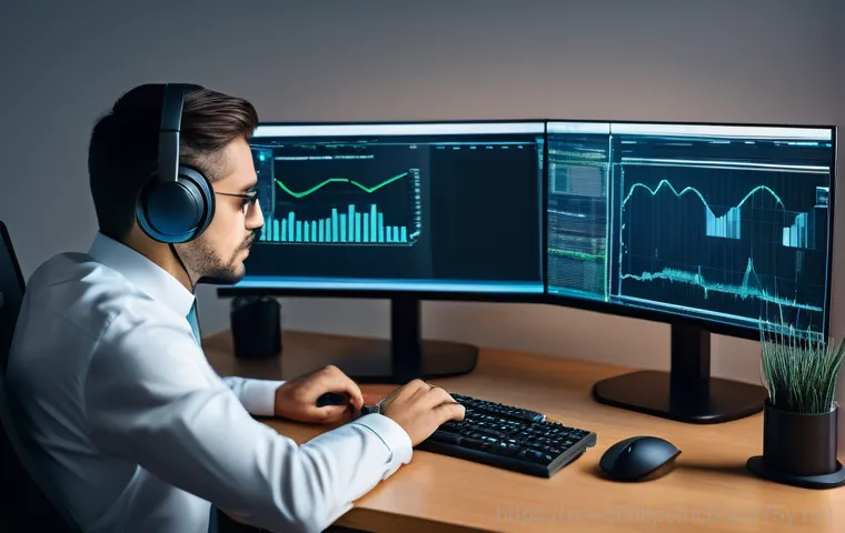 봉산동 KERNEL_STACK_INPAGE_ERROR - A detailed, clean shot focusing on hands (gender-neutral) carefully examining internal computer comp...