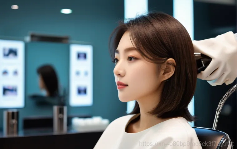 후암동 자동복구 - **Prompt:** A young woman, dressed in smart casual attire, sits at a wooden desk inside a cozy, slig...
