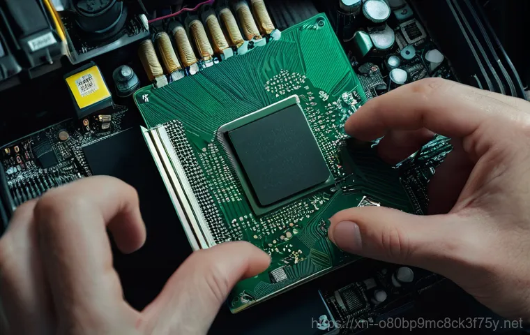 대곶면 HARDWARE_MEMORY_FAILURE - A person in their late 20s or early 30s, looking utterly frustrated, sits at a desk in a home office...