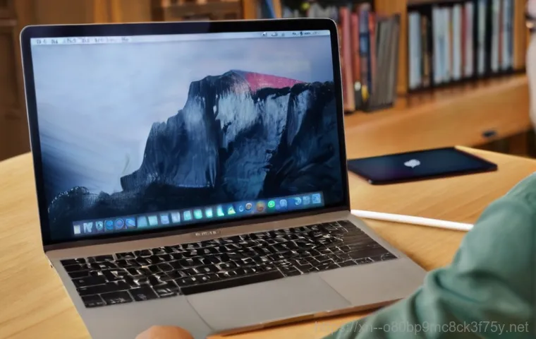 방축동 맥윈도우 부트캠프_bootcamp 재설치 포맷  초기화 - **Image Prompt 1: The Disappearing Boot Camp Icon**
    A close-up shot of a modern MacBook on a cle...