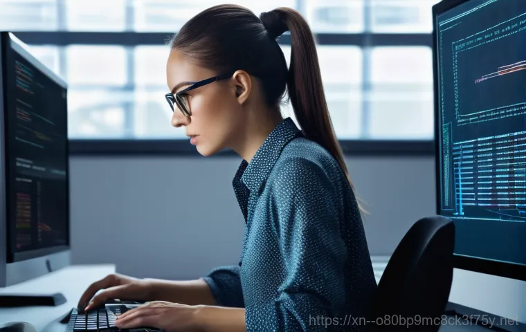 왕십리 STATUS_KERNEL_DEBUG_FAILURE - A worried user sitting in front of a desktop computer displaying a prominent blue screen with the er...