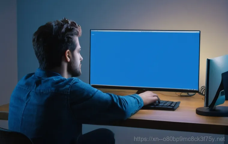 산황동 IRQL_NOT_LESS_OR_EQUAL - **Image Prompt 1: The Frustration of the Blue Screen**
    "A person in their late 20s to early 30s,...