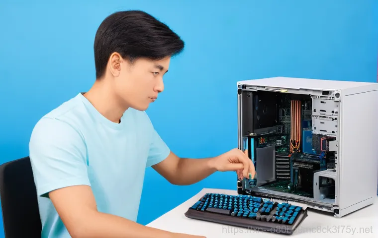 문학동 SESSION3_INITIALIZATION_FAILED - **Prompt 1: Unexpected Blue Screen Panic**
    A young professional, appearing stressed and slightly...