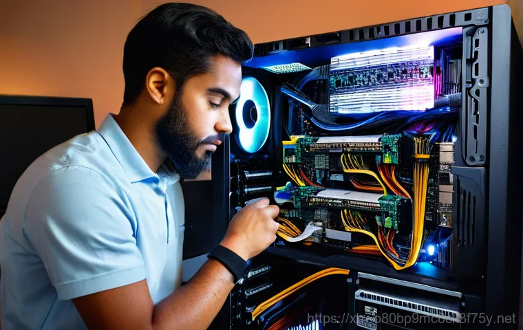 매산동 STATUS_KERNEL_BOOT_FAILURE - **Prompt 1:** A young adult, looking visibly frustrated and tired, staring at a computer monitor dis...