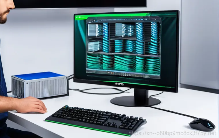 장호원 VIDEO_MEMORY_MANAGEMENT_INTERNAL - A detailed shot of a person's hands, wearing an anti-static wristband, carefully working inside an o...