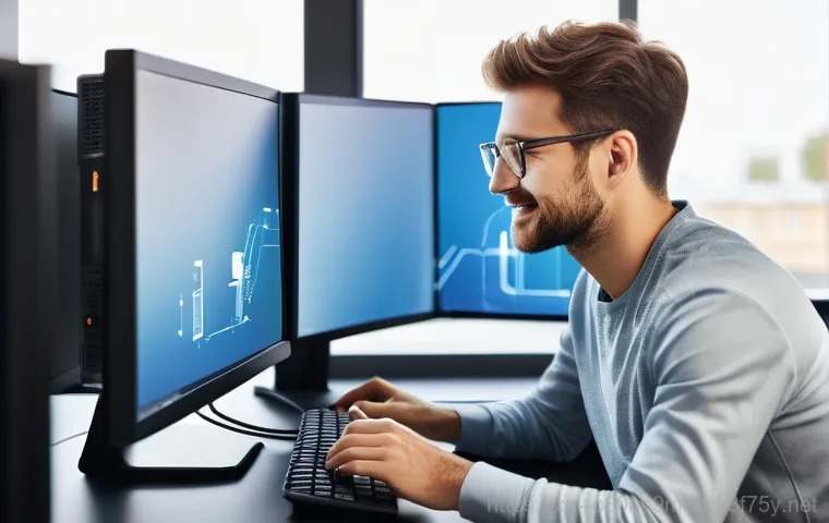백석읍 STATUS_KERNEL_NETWORK_ERROR - A highly focused individual, possibly a young professional, is diligently working on a laptop in a c...