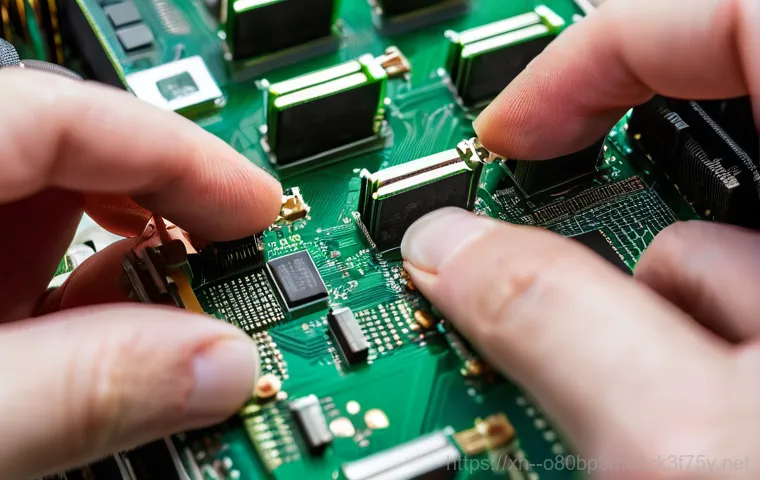 주엽동 본체 꺼졌다 켜졌다 할때 - **Prompt 2: Cleaning a Dusty Computer Interior**
    "A detailed, eye-level shot inside an open desk...