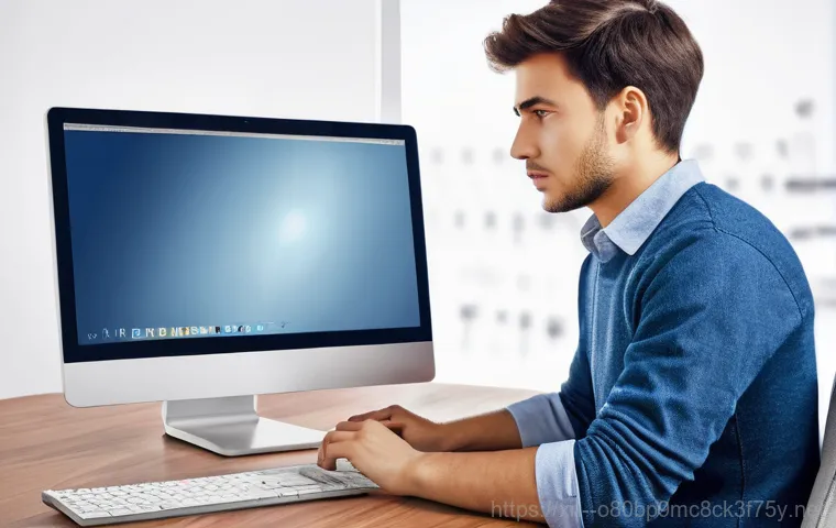 봉익동 NDIS_INTERNAL_ERROR - **Prompt 1: The Blue Screen Nightmare**
    A young adult, male or female, sits at a desk in a dimly...