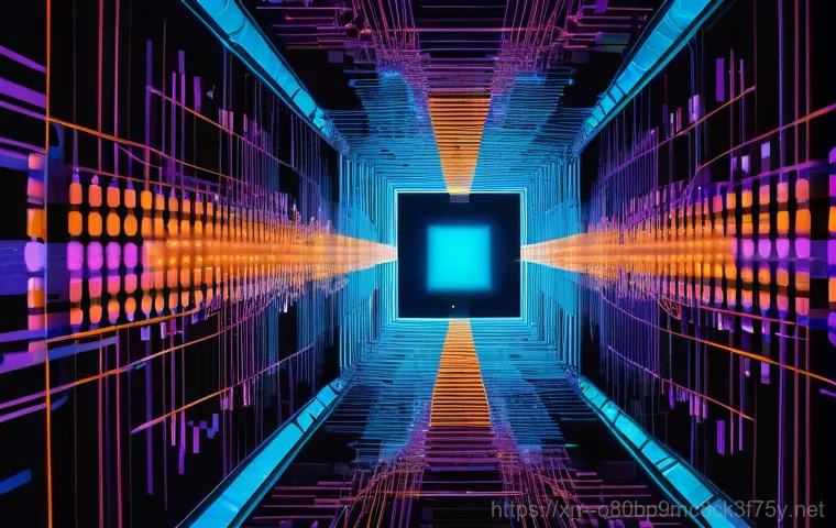 체부동 STATUS_KERNEL_DRIVER_CORRUPTION - A close-up of a computer monitor displaying a vibrant blue screen with intricate white text, includi...