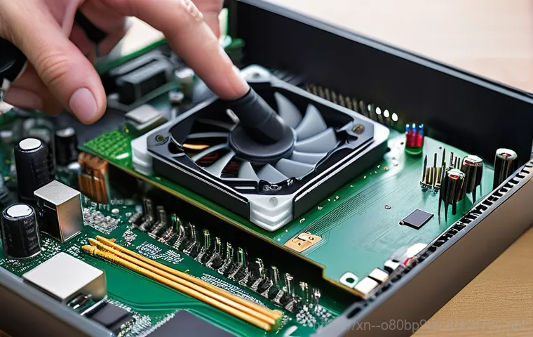 교동면 메인보드조립 및 교체수리 - **Prompt: Frustrated User Troubleshooting a Desktop PC**
    A person, casually dressed in a clean t...